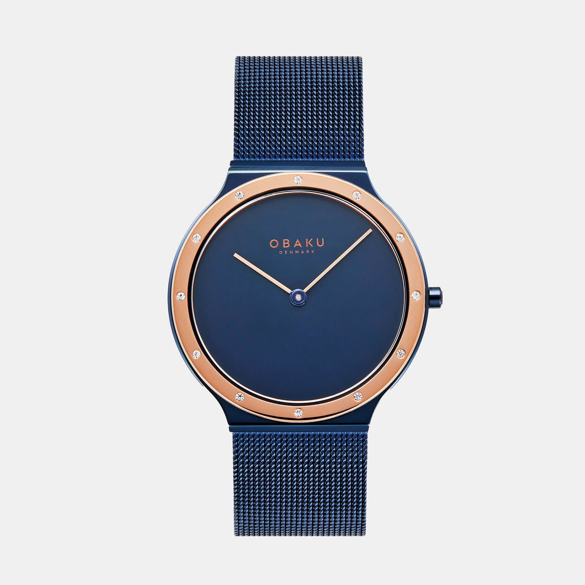 Obaku Round Blue Analog watch