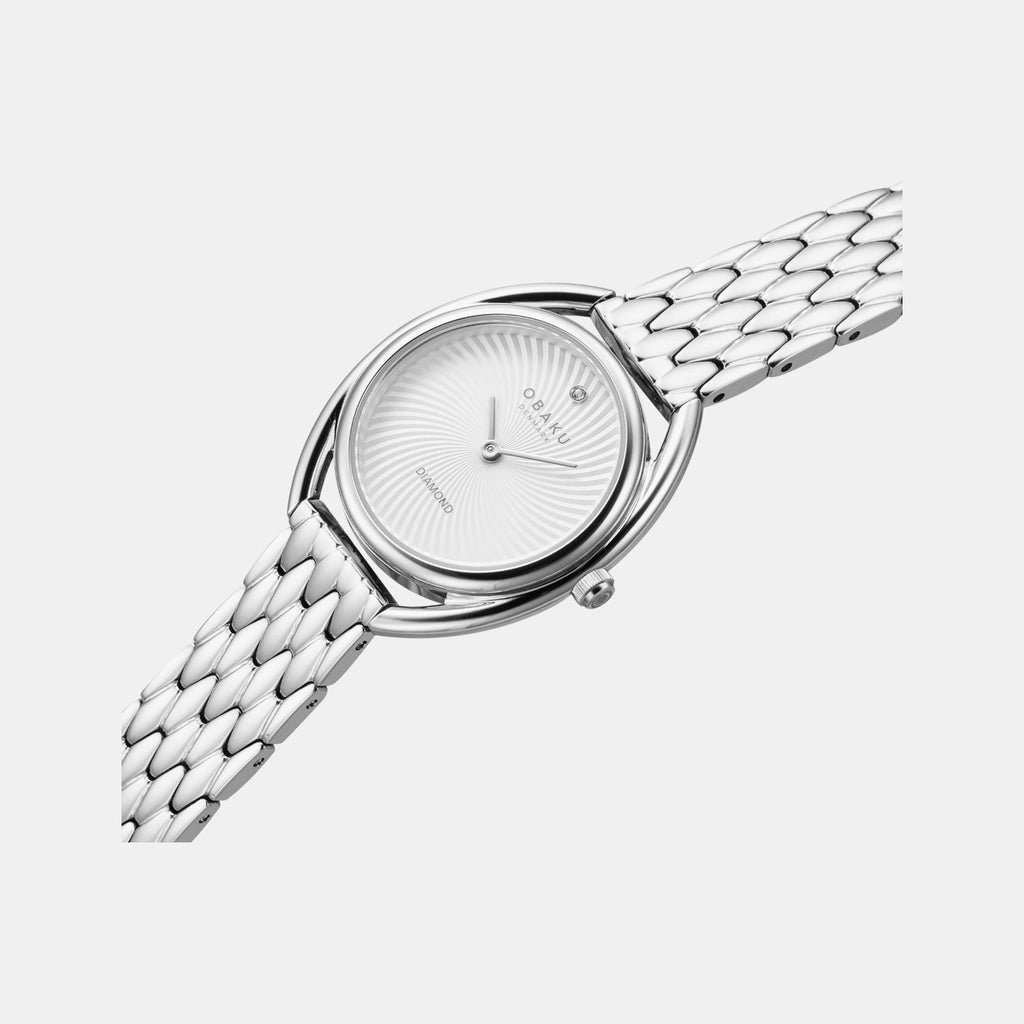 Juvel Brace Women Quartz Silver Dial Analog Stainless Steel Watch V286LXCISC