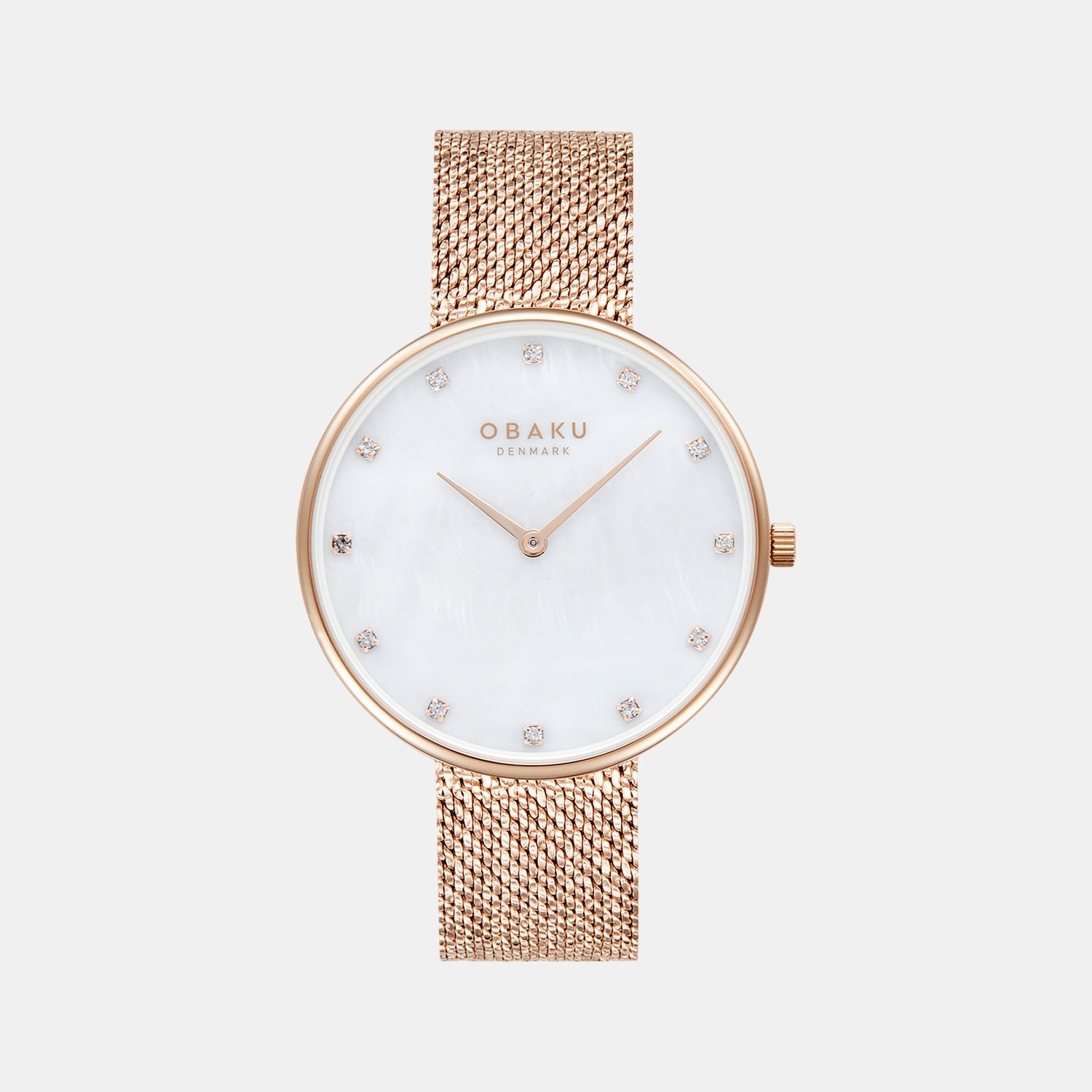 Glans Roses Women Quartz White Dial Analog Stainless Steel Watch V288LXVWHV