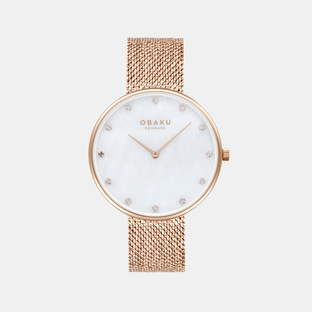 Obaku Round White Analog watch