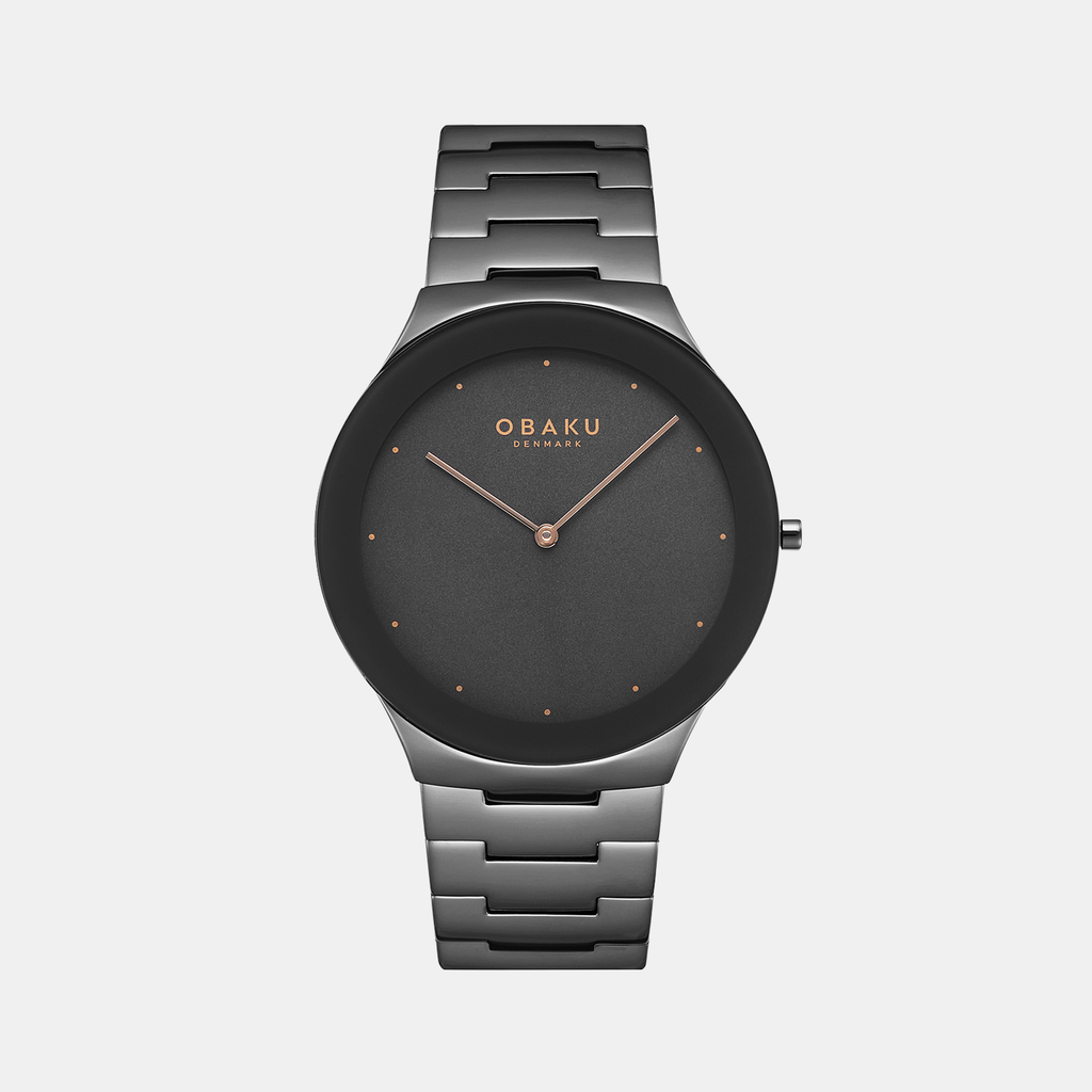 Obaku Round Grey Analog watch