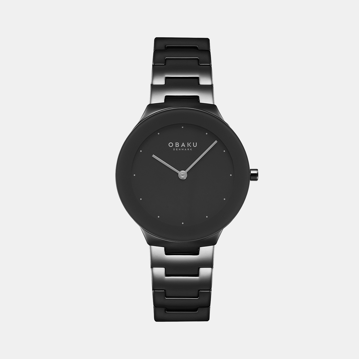 Obaku Round Black Analog watch