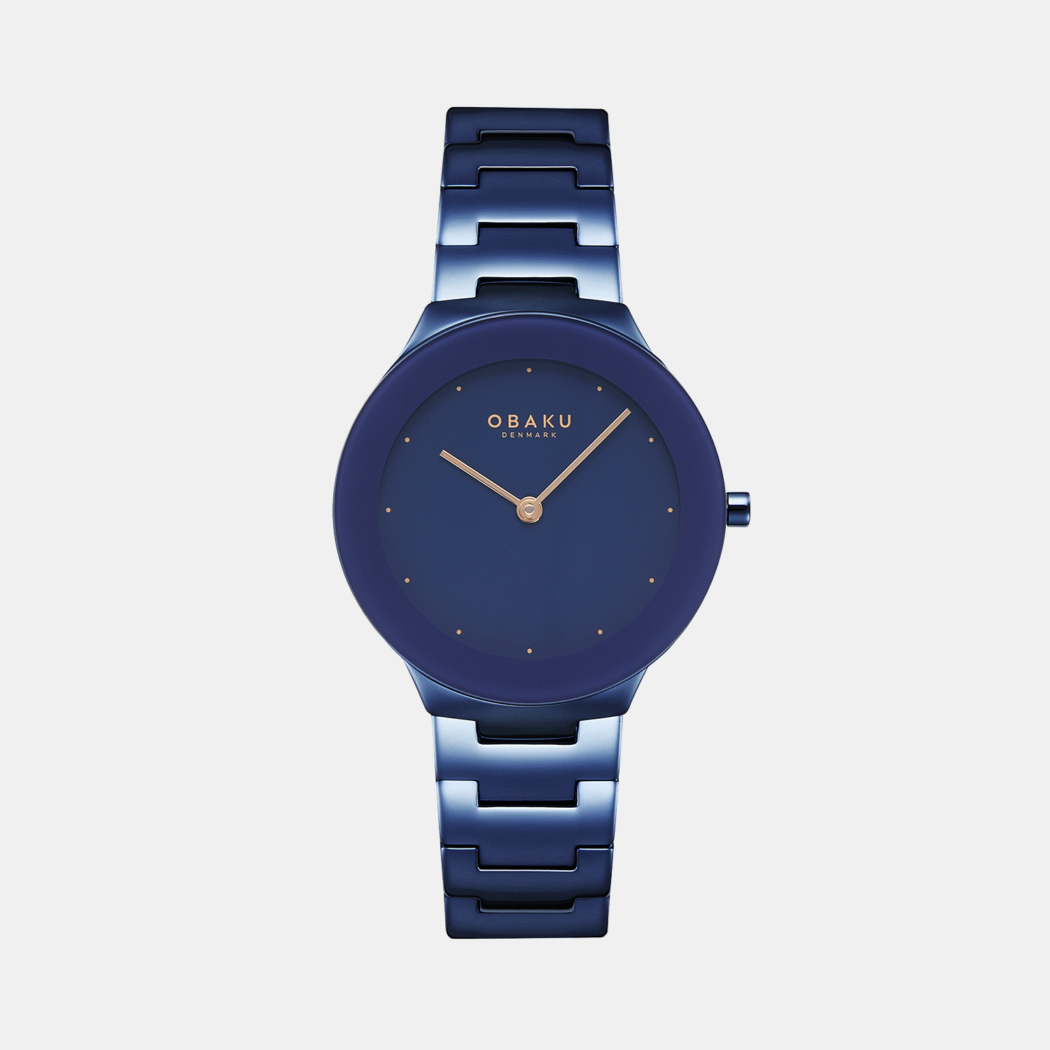 Obaku Round Blue Analog watch