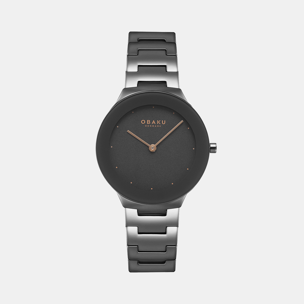 Obaku Round Grey Analog watch