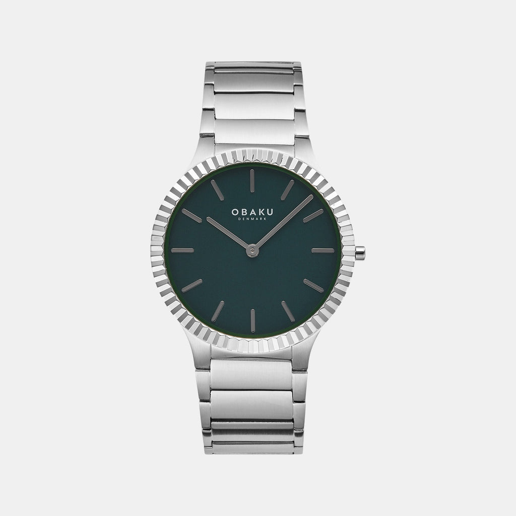 Linje Jude Men Quartz Green Dial Analog Stainless Steel Watch V292GXCESC