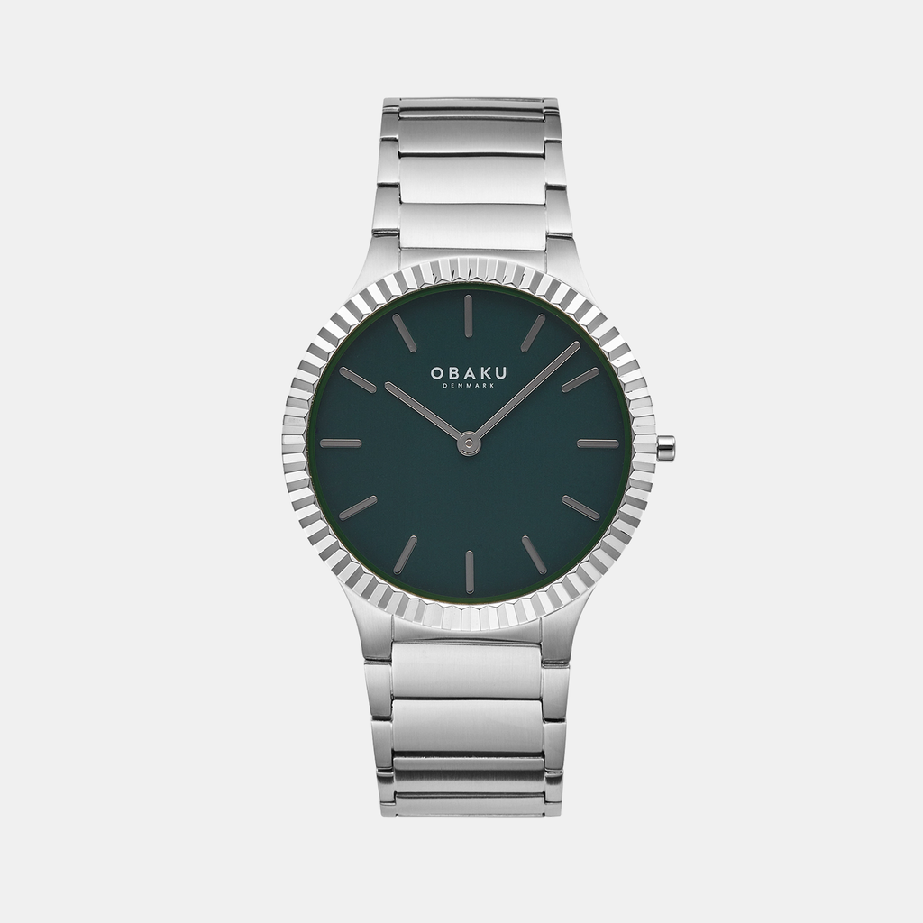 Obaku Round Green Analog watch