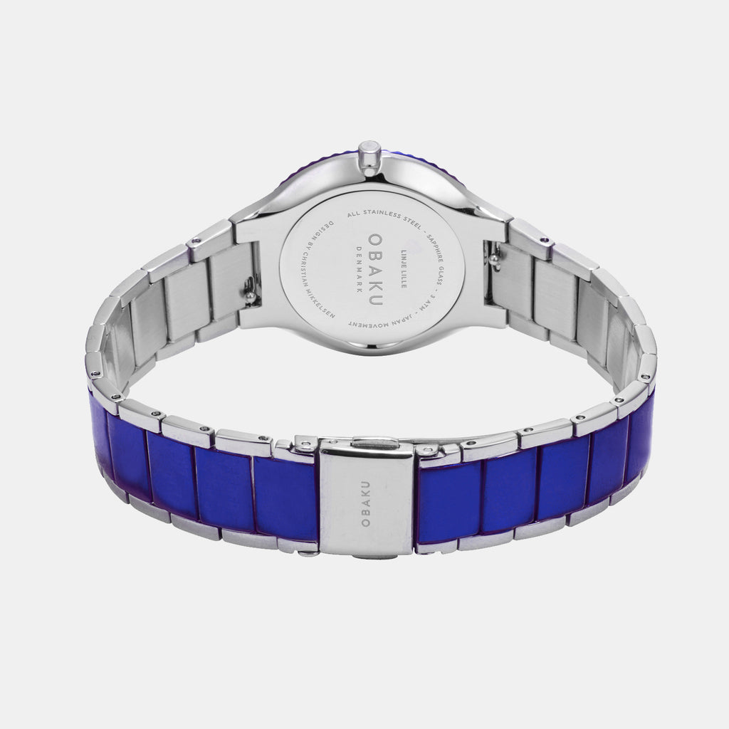 Linje Men Quartz Blue Dial Analog Stainless Steel Watch V292GXHLSK