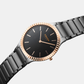 Men Quartz Black Dial Analog Stainless Steel Watch V292GXMBSB