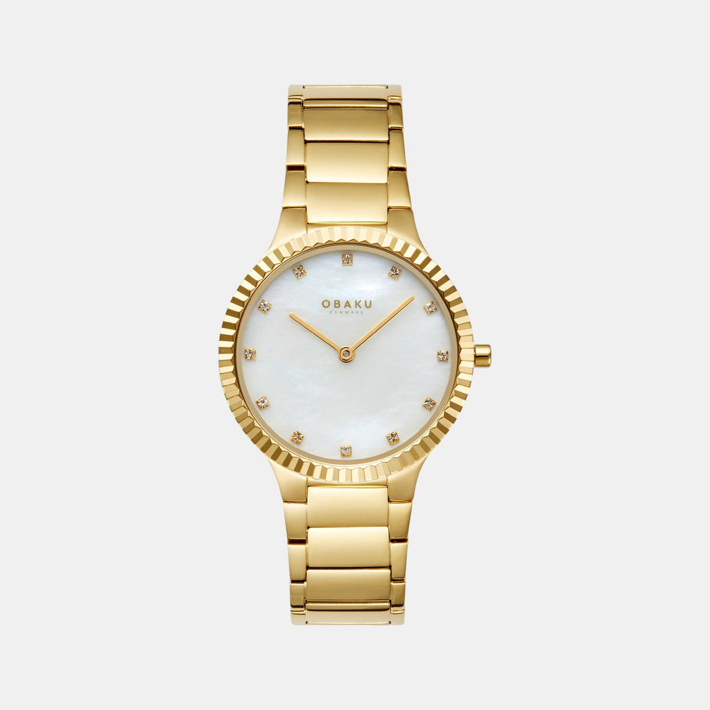 Linje Lille Women Quartz White Dial Analog Stainless Steel Watch V292LXGWSG