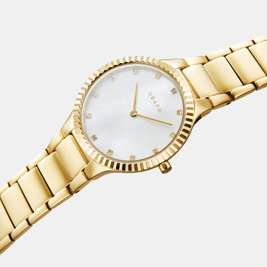 Linje Lille Women Quartz White Dial Analog Stainless Steel Watch V292LXGWSG