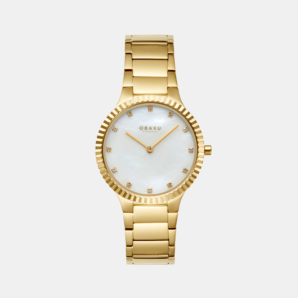 Linje Lille Women Quartz White Dial Analog Stainless Steel Watch V292LXGWSG