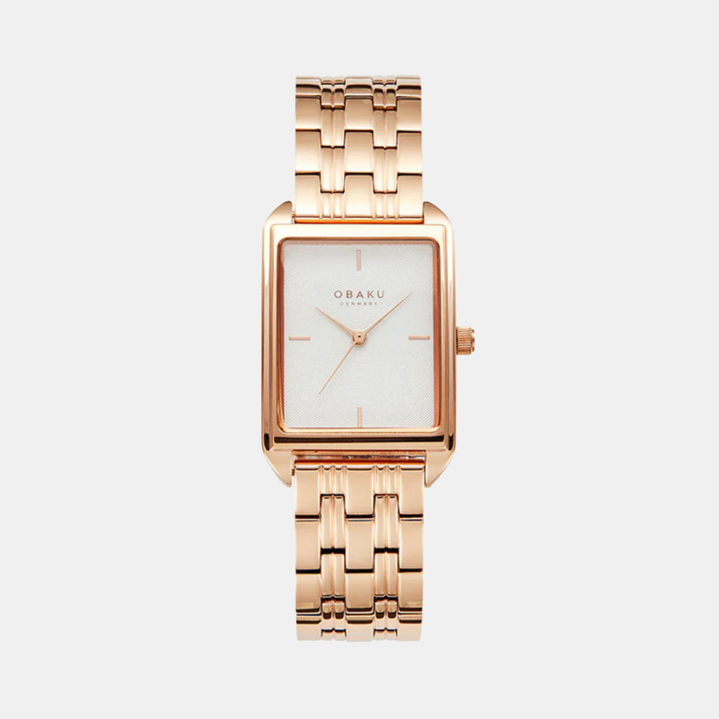 Kamille Fushsia Women Quartz White Dial Analog Stainless Steel Watch V293LXVISV