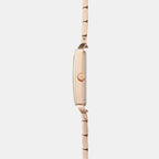 Kamille Fushsia Women Quartz White Dial Analog Stainless Steel Watch V293LXVISV