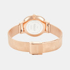 Figen Women Quartz White Dial Analog Stainless Steel Watch V295LXVWHV