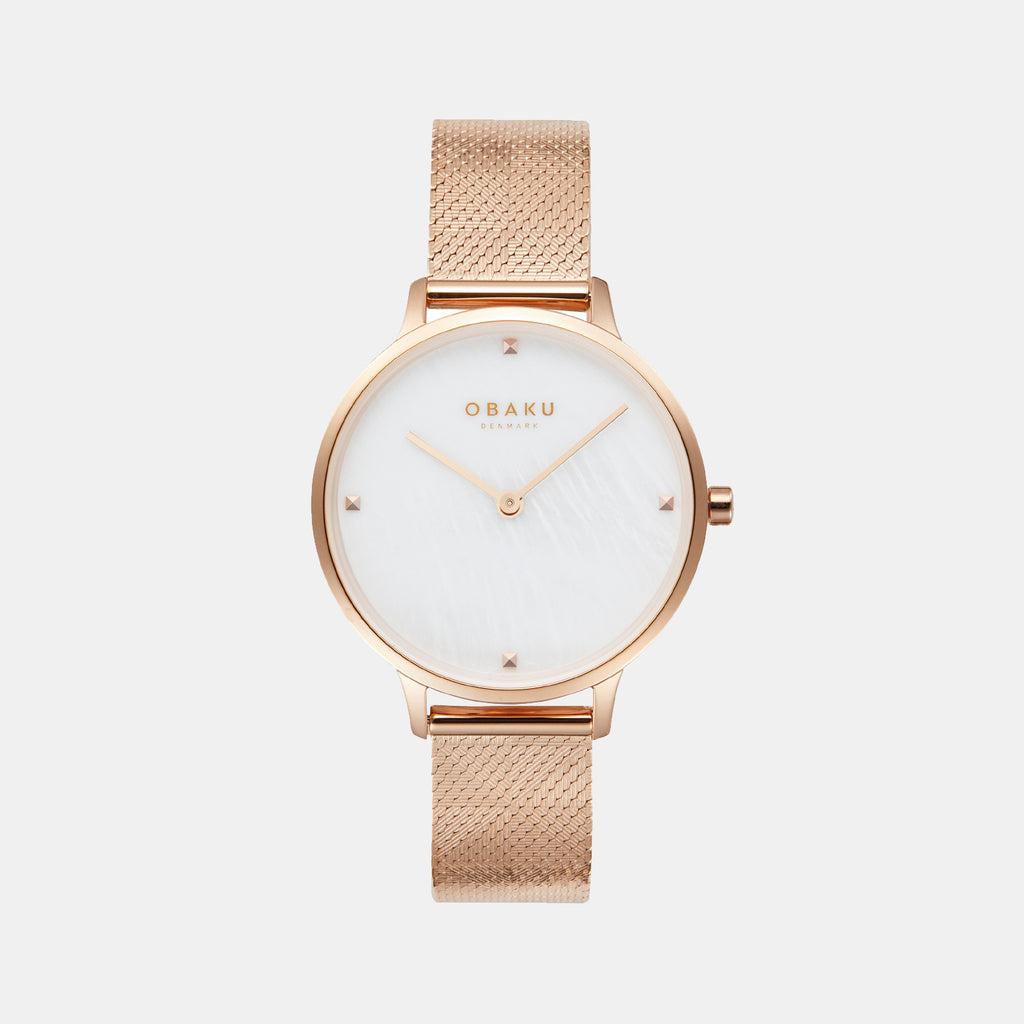 Figen Women Quartz White Dial Analog Stainless Steel Watch V295LXVWHV