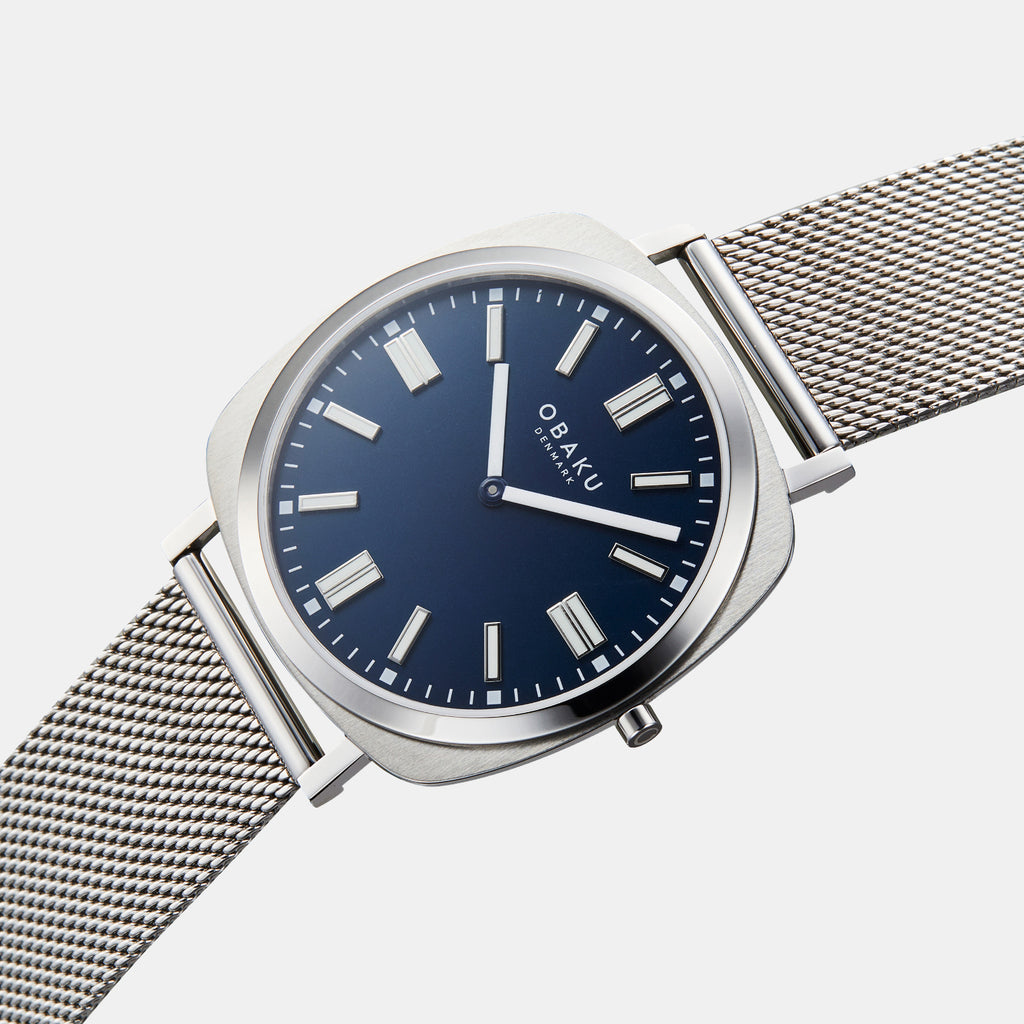 Punkter Arctic Men Quartz Blue Dial Analog Mesh Watch V296GXCLMC