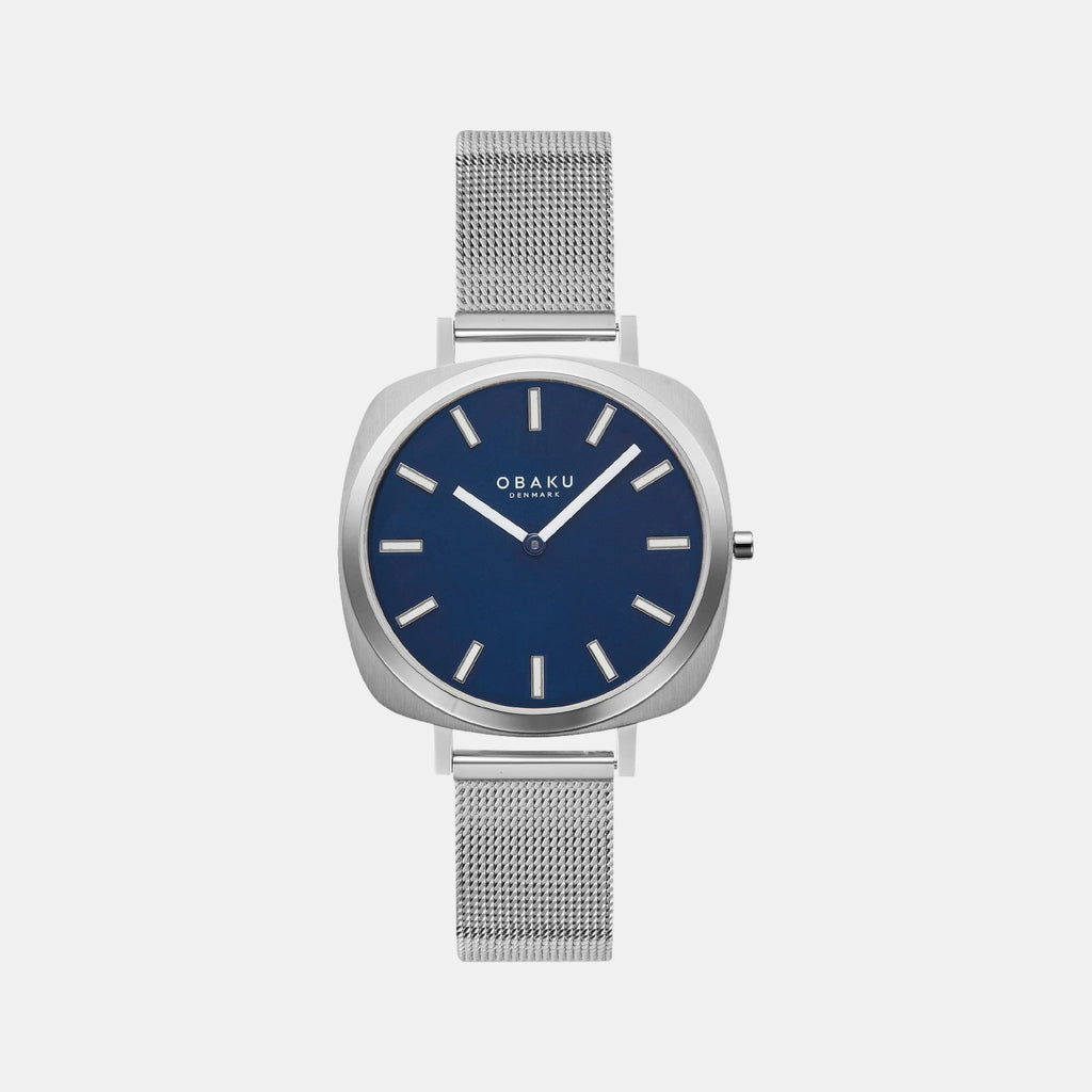 Punkter Lille Women Quartz Blue Dial Analog Mesh Watch V296LXCLMC