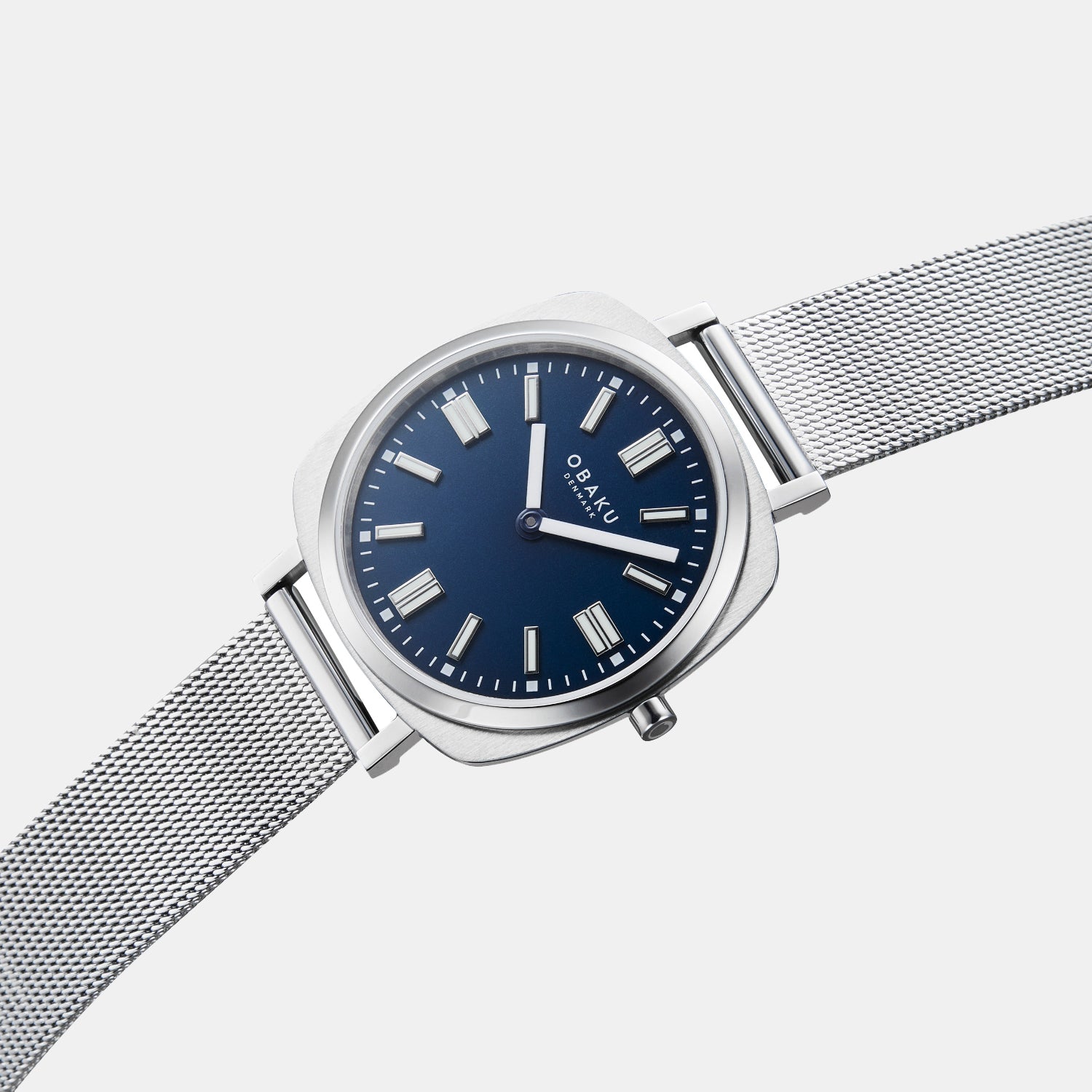 Punkter Lille Women Quartz Blue Dial Analog Mesh Watch V296LXCLMC