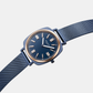 Women Quartz Blue Dial Analog Stainless Steel Watch V296LXSLML