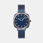 Women Quartz Blue Dial Analog Stainless Steel Watch V296LXSLML