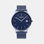 Chia Marine Men Quartz Blue Dial Analog Stainless Steel Watch V298GDLLML