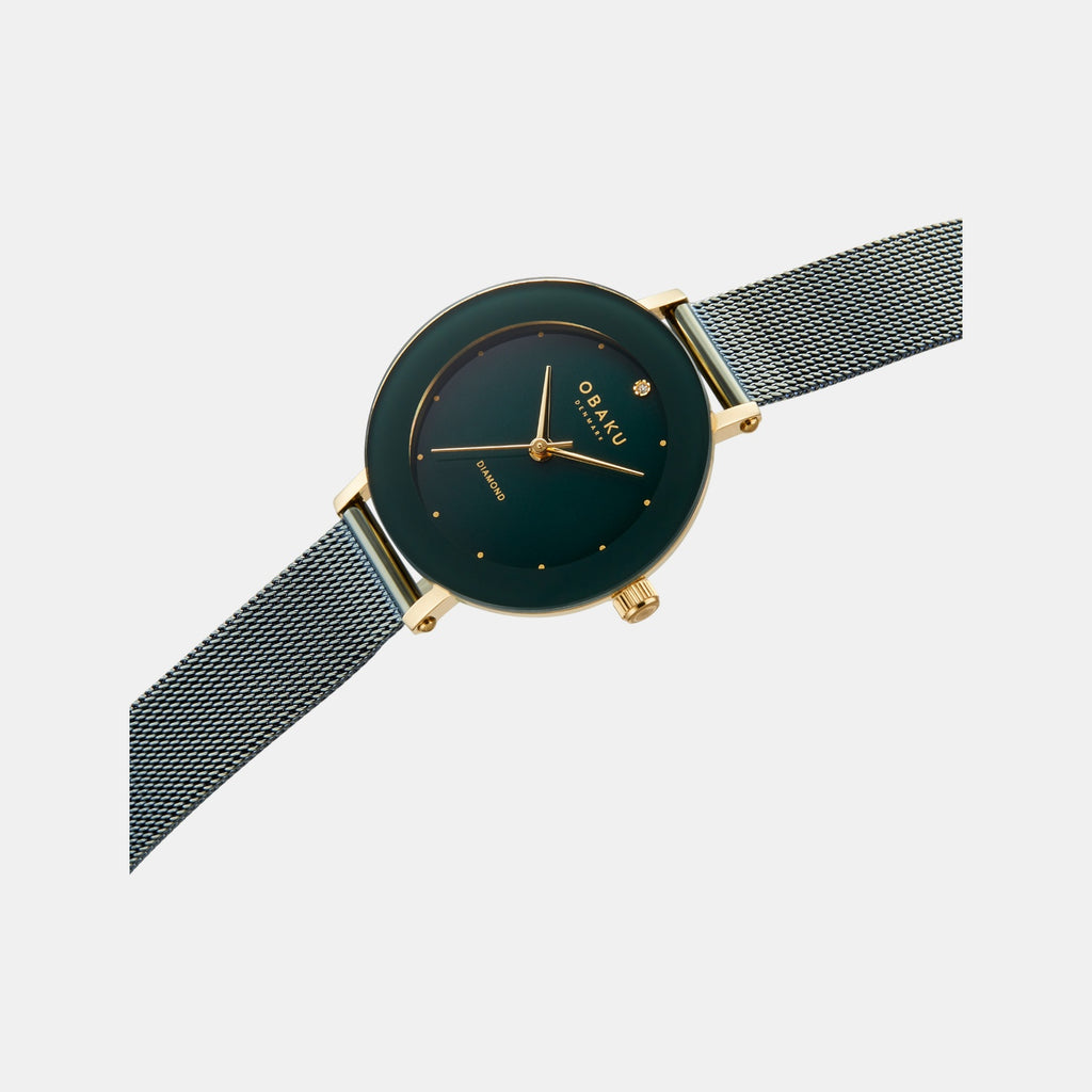 Lilje Chartreuse Women Quartz Green Dial Analog Stainless Steel Watch V299LXGEME-EJBGE