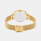 Lilje Gold Women Quartz White Dial Analog Stainless Steel Watch V299LXGWMG-EJBGW