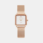 Adamas Women Quartz White Dial Analog Stainless Steel Watch V301LXVWMV