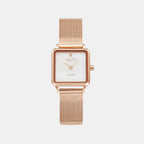 Adamas Women Quartz White Dial Analog Stainless Steel Watch V301LXVWMV