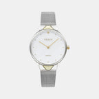 Pergament Women Quartz White Dial Analog Stainless Steel Watch V302LXCWMC