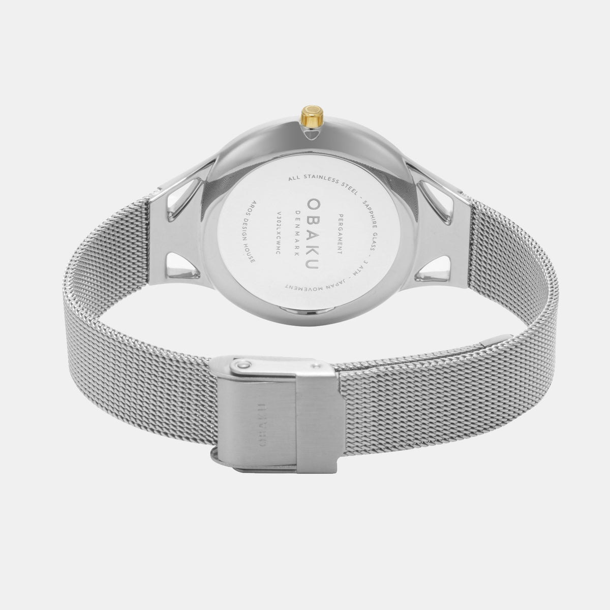 Pergament Women Quartz White Dial Analog Stainless Steel Watch V302LXCWMC