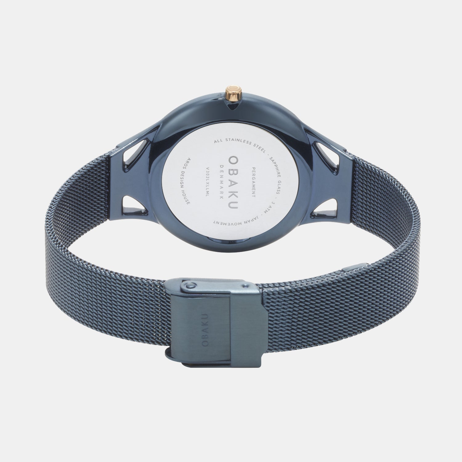 Pergament Women Quartz Blue Dial Analog Stainless Steel Watch V302LXLLML