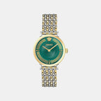 Women Quartz Green Dial Analog Stainless Steel Watch VE0A00325