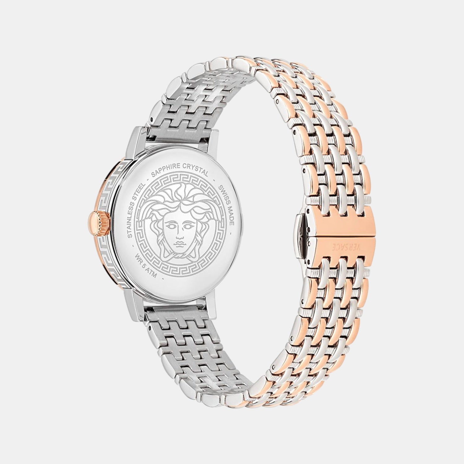 Greca Fortuna Women Quartz Ivory Dial Analog Stainless Steel Watch VE0A00425