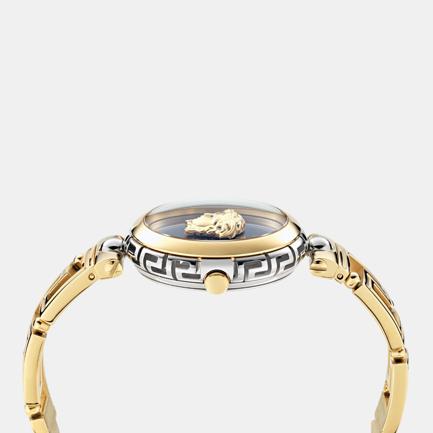 Medusa Jewel Women Quartz Green Dial Analog Stainless Steel Watch VE0B00325