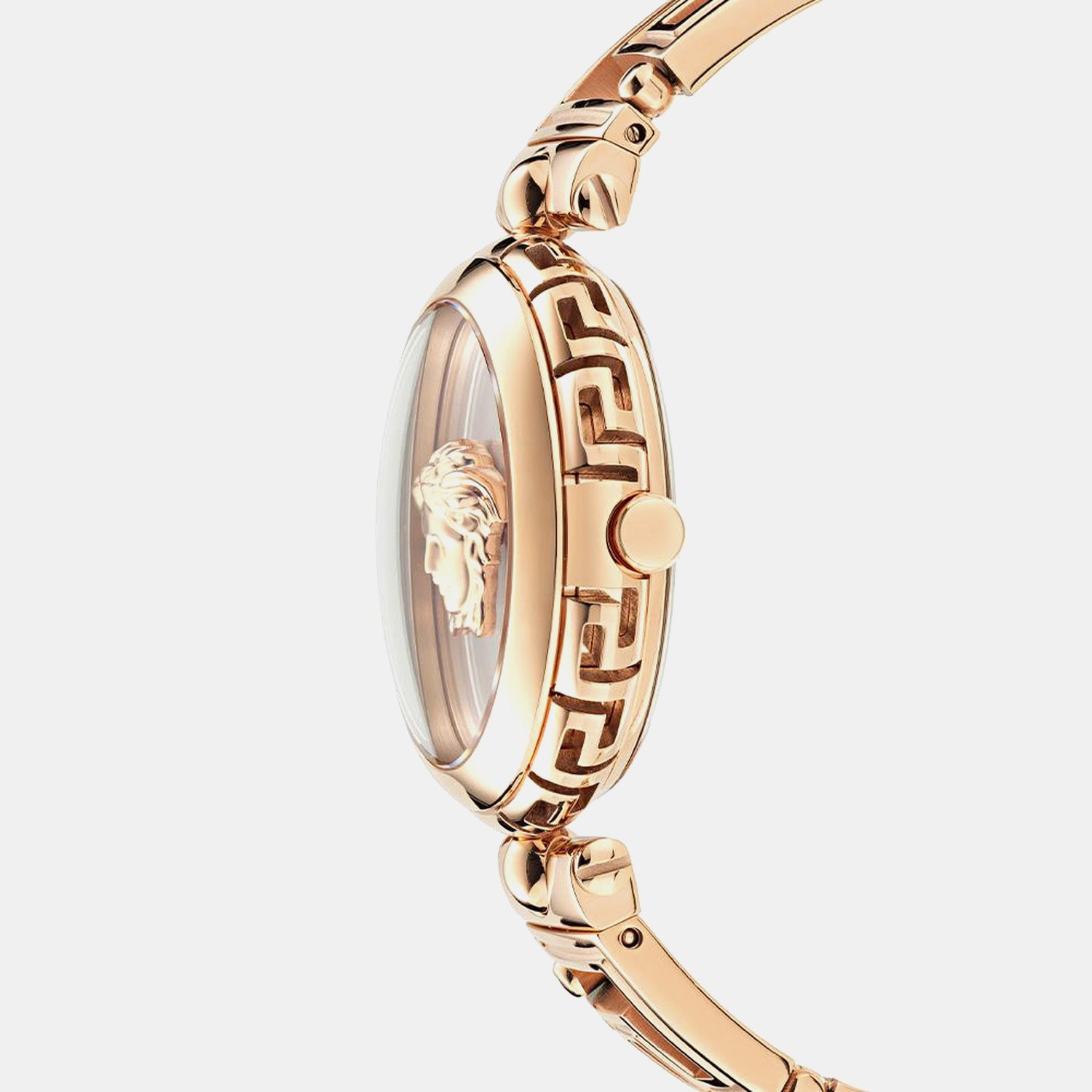 Medusa Jewel Women Quartz White Dial Analog Stainless Steel Watch VE0B00625