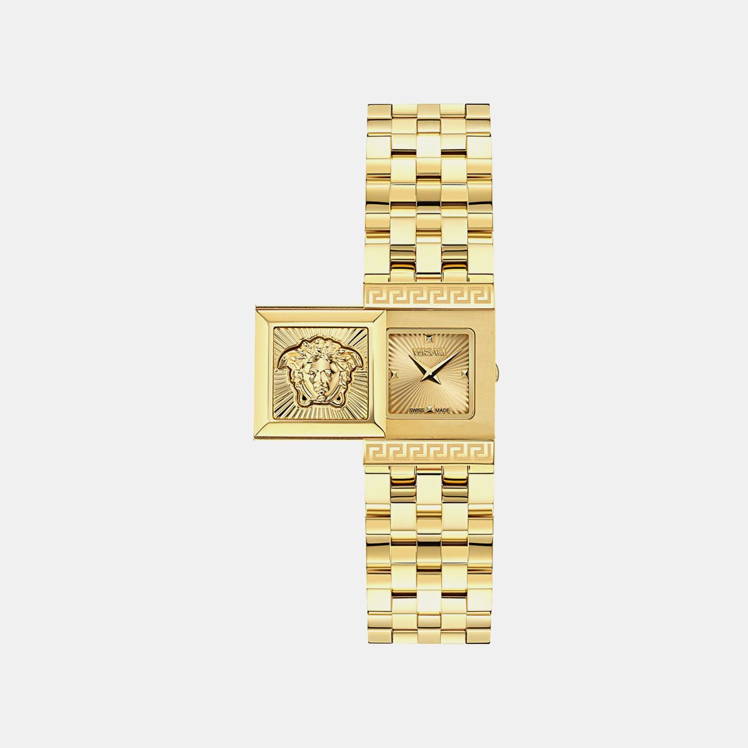 Versace Reveal (Wc-0C) Women Quartz Yellow Dial Analog Stainless Steel Watch VE0C00225