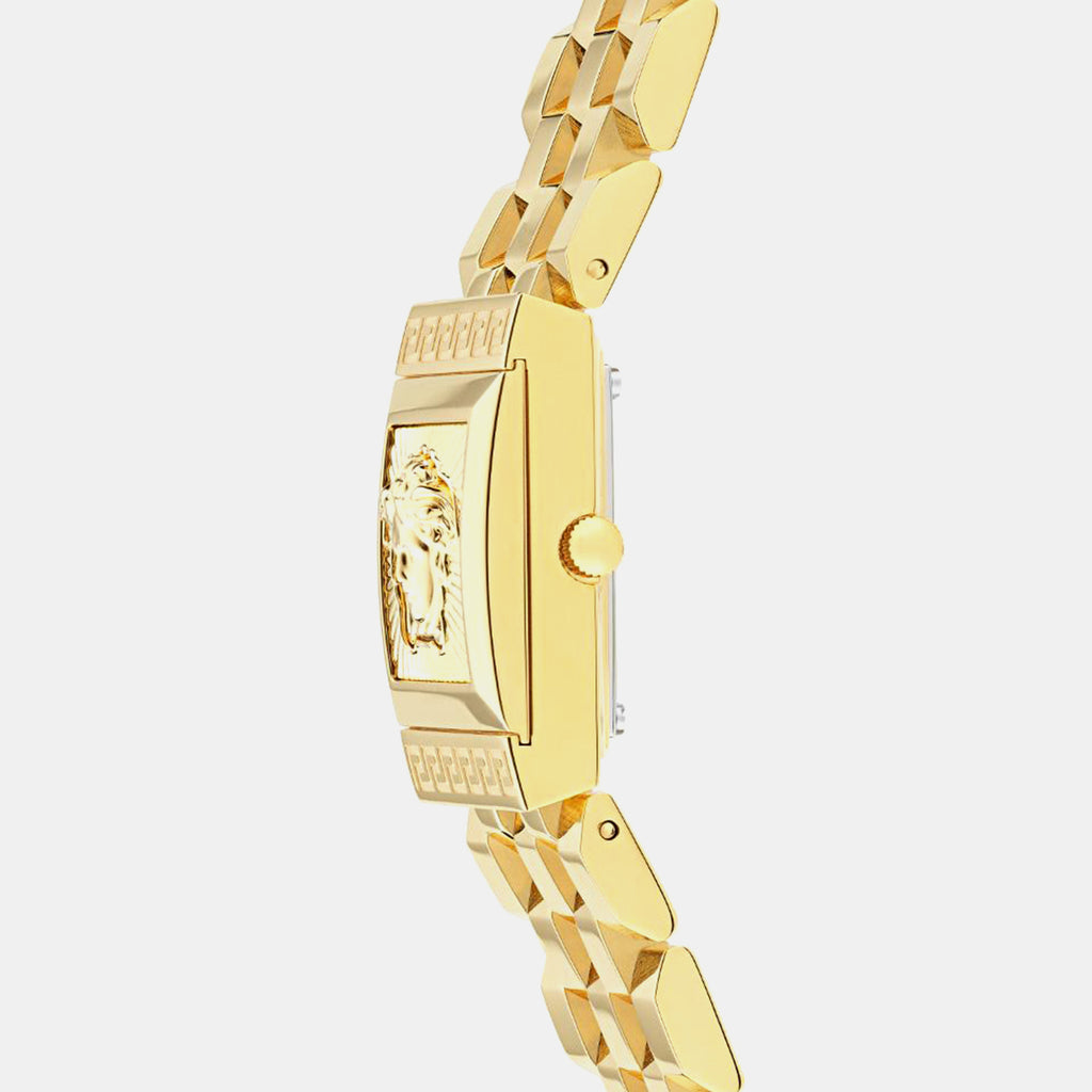 Versace Reveal (Wc-0C) Women Quartz Yellow Dial Analog Stainless Steel Watch VE0C00225
