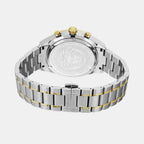 V-Code Unisex Quartz White Dial Chronograph Stainless Steel Watch VE0CA0224