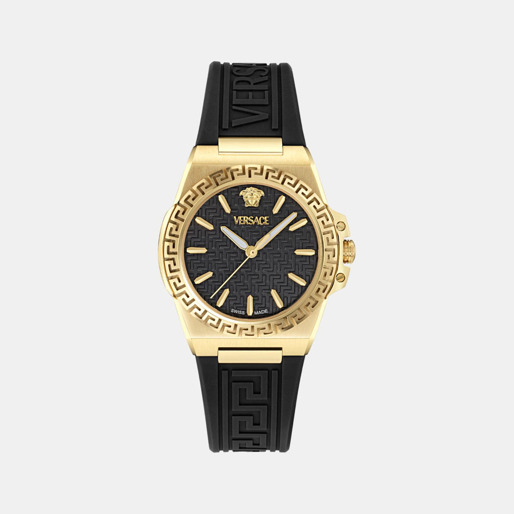 Greca Reaction Women Quartz Black Dial Analog Recycled PU Watch VE0D00225