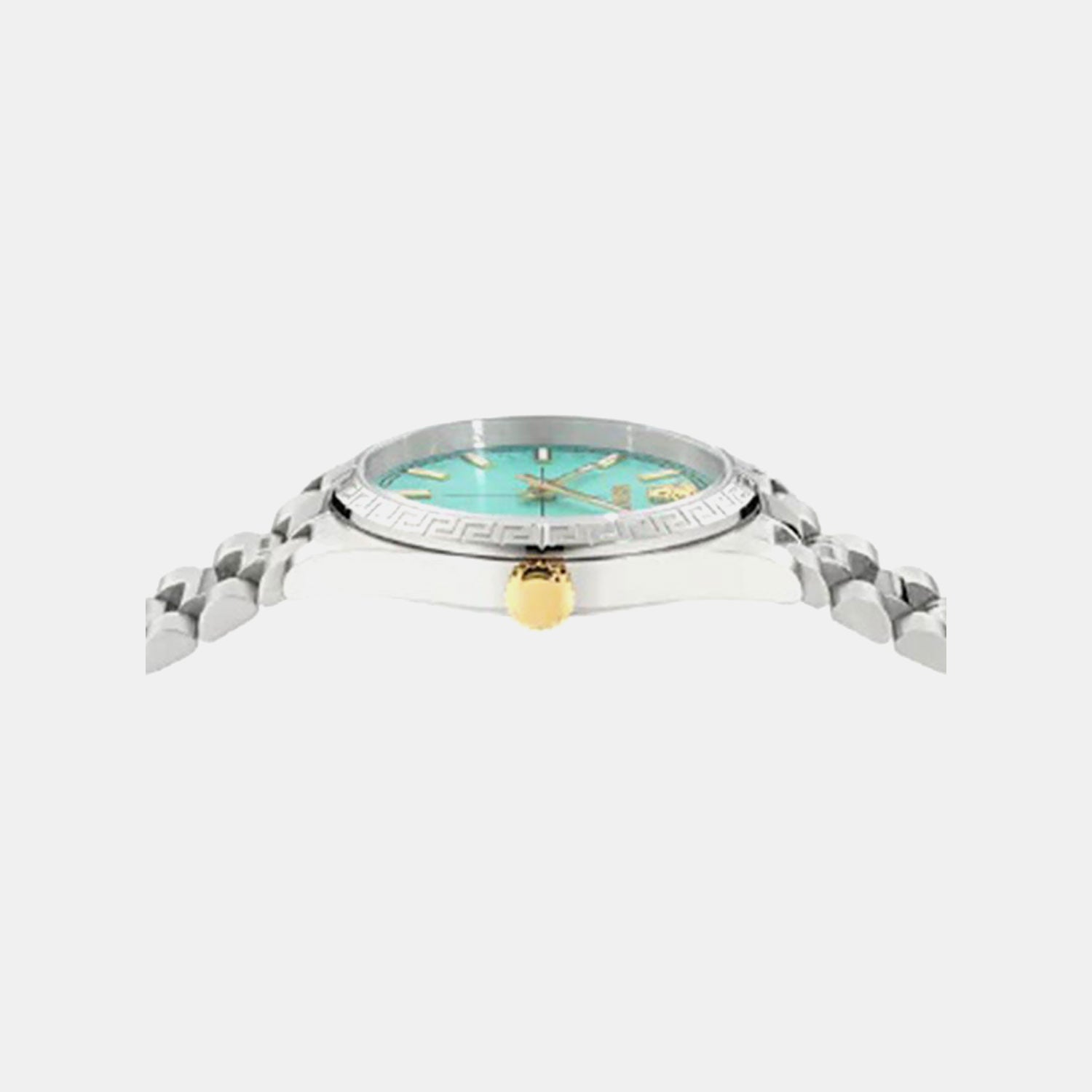 Women Quartz Light Blue Dial Analog Stainless Steel Watch VE0E00225