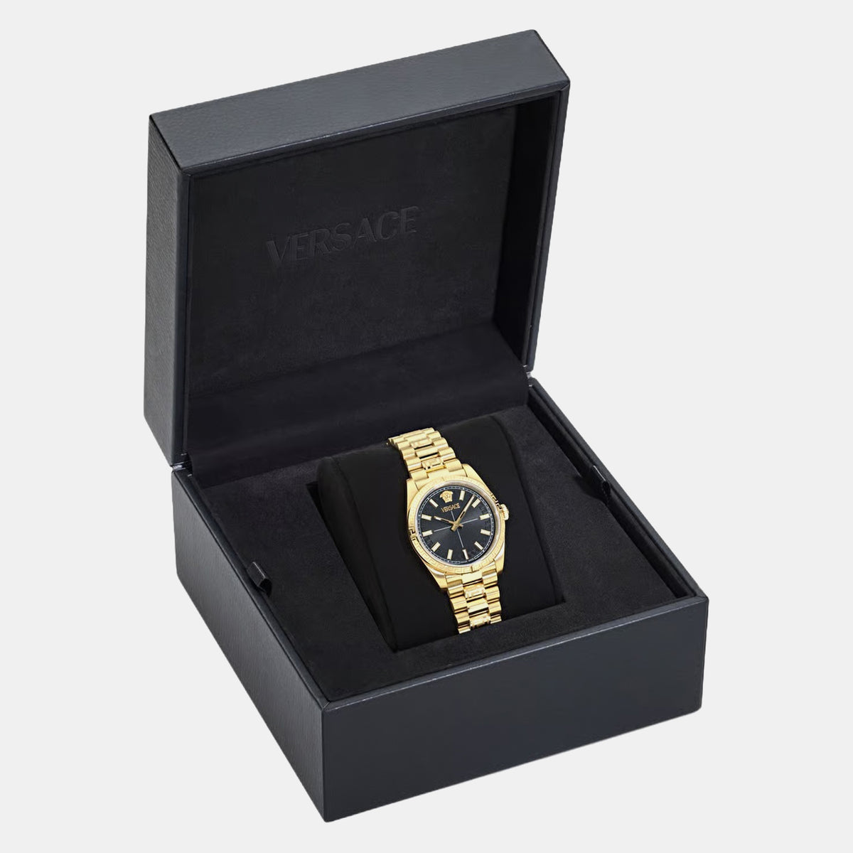Ver.Millenium L.(Wc-0E) Men Quartz Black Dial Analog Stainless Steel Watch VE0E00625
