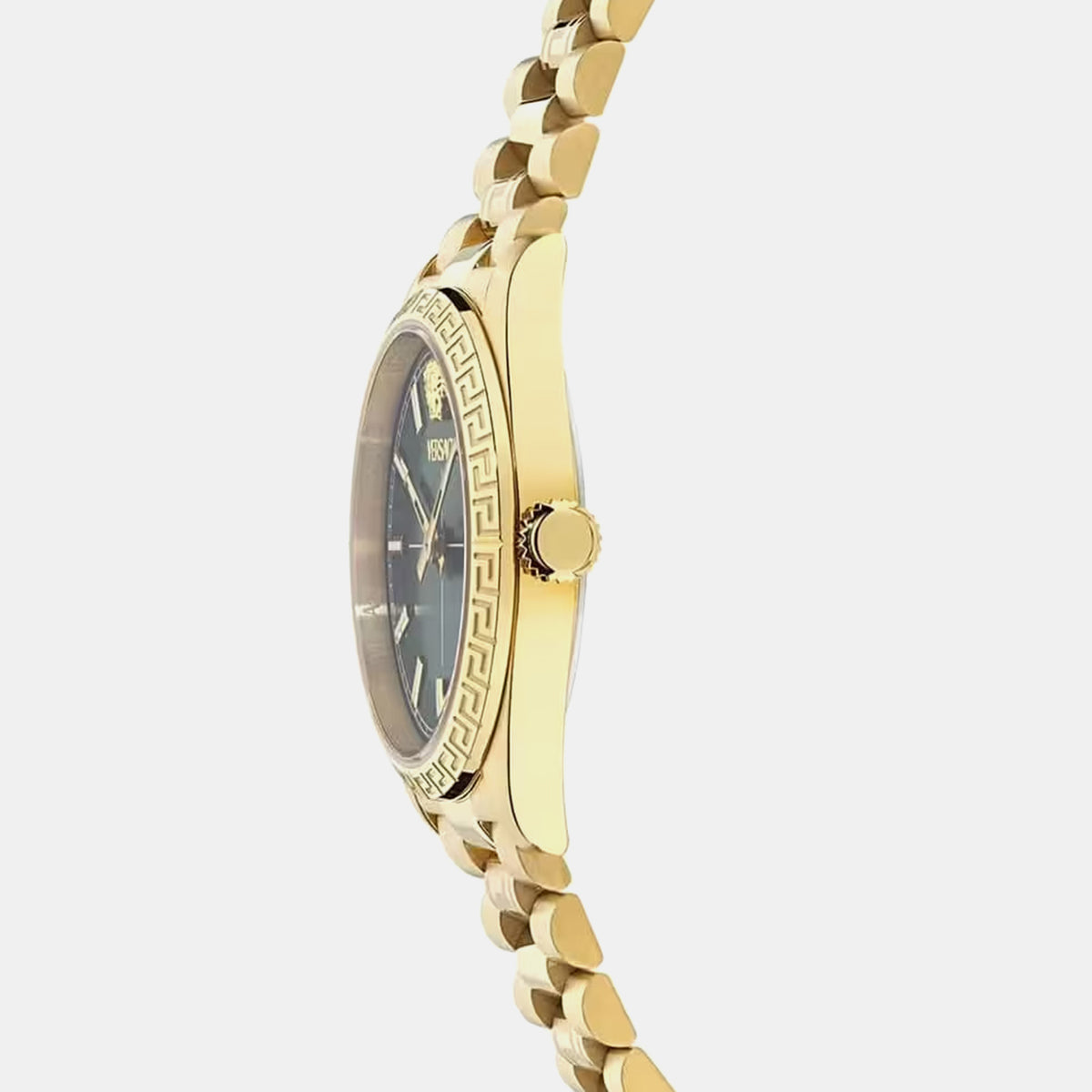 Women Quartz Green Dial Analog Stainless Steel Watch VE0E01025
