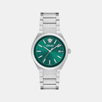 V-Auria Men Quartz Green Dial Analog Stainless Steel Watch VE0F00125