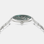 V-Auria Men Quartz Green Dial Analog Stainless Steel Watch VE0F00125