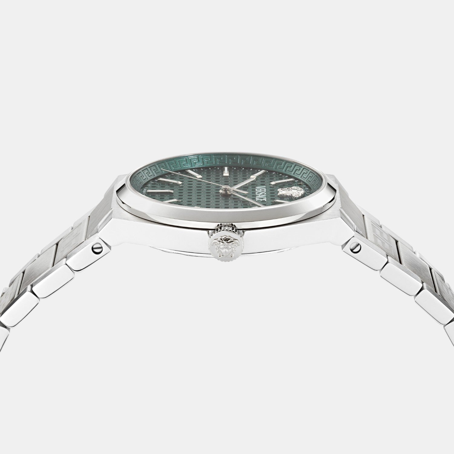 V-Auria Men Quartz Green Dial Analog Stainless Steel Watch VE0F00125