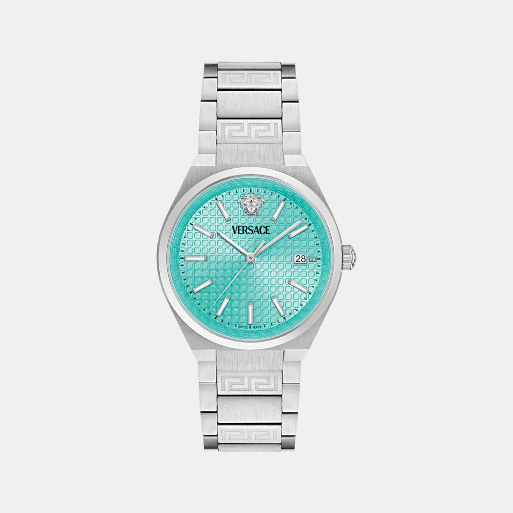 V-Auria Men Quartz Light Blue Dial Analog Stainless Steel Watch VE0F00225