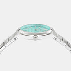 V-Auria Men Quartz Light Blue Dial Analog Stainless Steel Watch VE0F00225