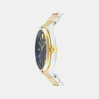 Men Quartz Blue Dial Analog Stainless Steel Watch VE0F00325
