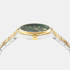 V-Auria Men Quartz Green Dial Analog Stainless Steel Watch VE0F00425